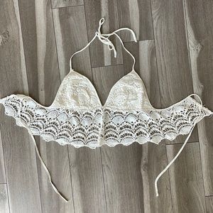 Tobi Women’s Crochet Halter Top